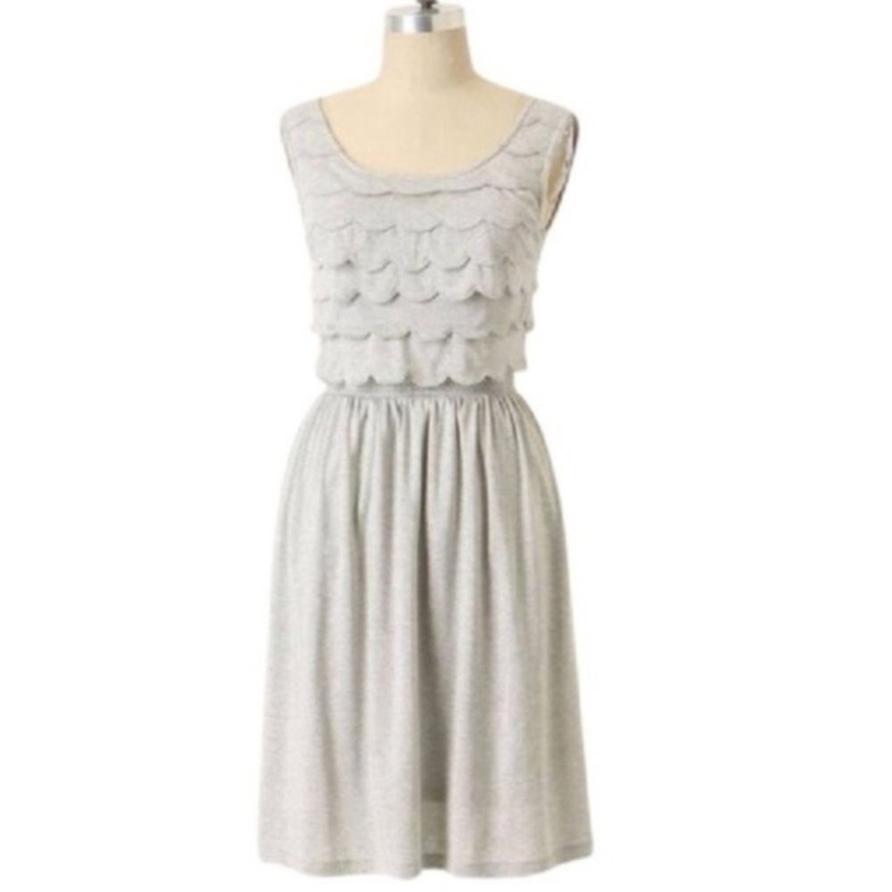 Anthropologie Deletta silver lining dress